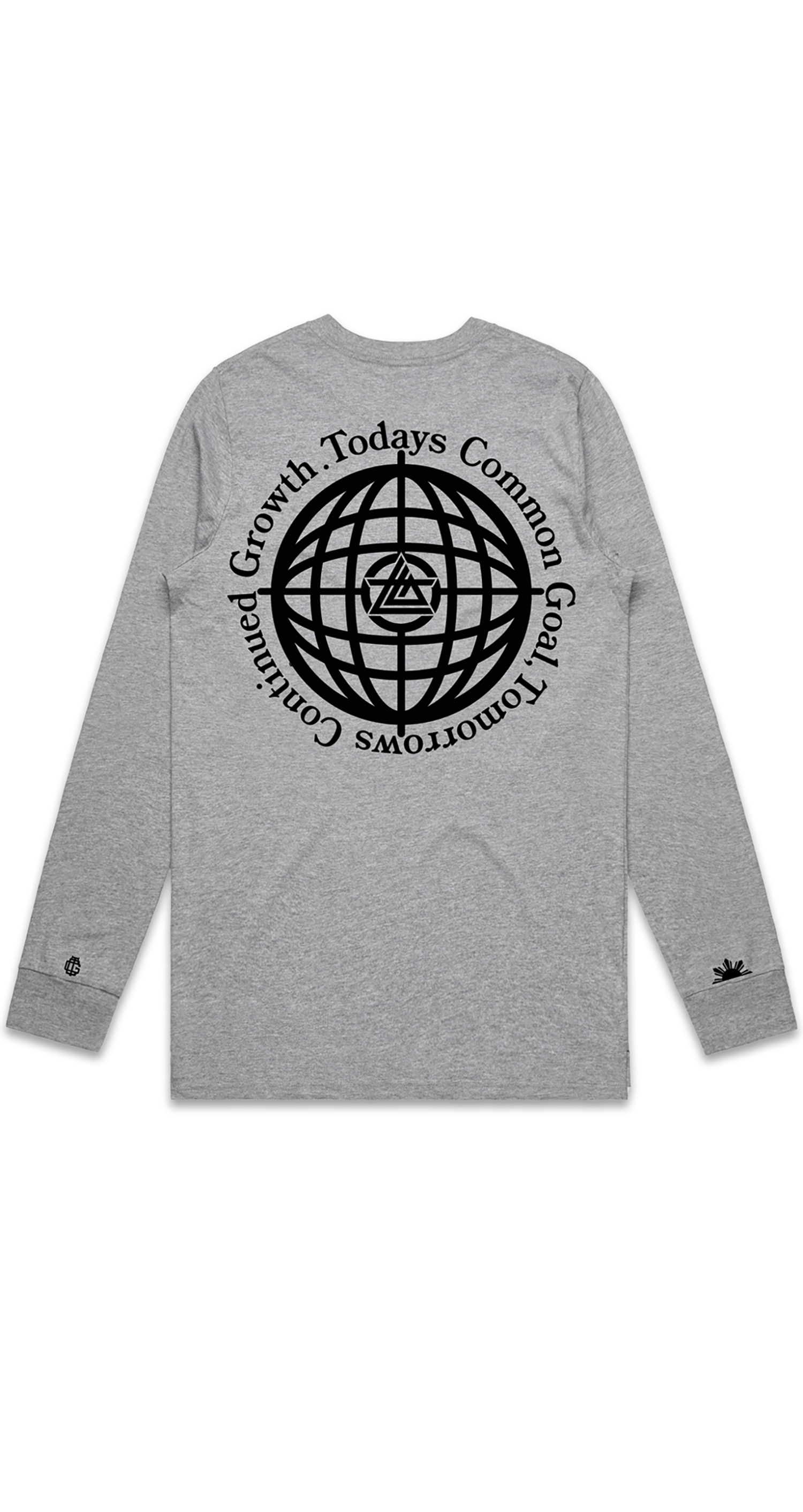 Grey long sleeve world wide