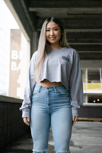 Grey long sleeve world wide