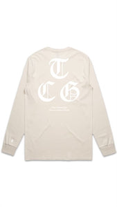 Ecru long sleeve old english design